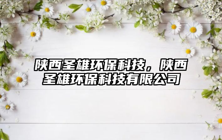 陜西圣雄環(huán)保科技，陜西圣雄環(huán)保科技有限公司