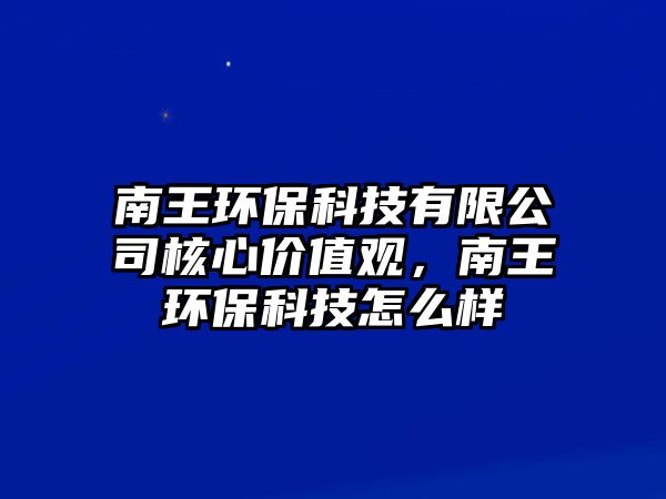 南王環(huán)?？萍加邢薰竞诵膬r(jià)值觀，南王環(huán)?？萍荚趺礃?/> 
									</a>
									<h4 class=