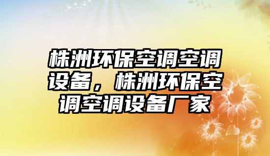 株洲環(huán)保空調(diào)空調(diào)設(shè)備，株洲環(huán)?？照{(diào)空調(diào)設(shè)備廠家