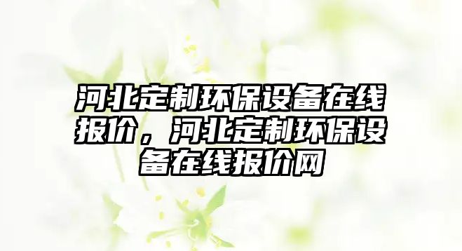 河北定制環(huán)保設(shè)備在線報(bào)價(jià)，河北定制環(huán)保設(shè)備在線報(bào)價(jià)網(wǎng)