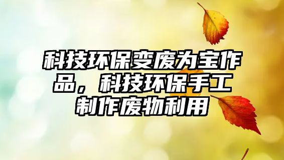 科技環(huán)保變廢為寶作品，科技環(huán)保手工制作廢物利用