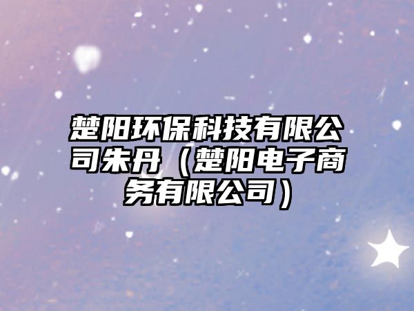 楚陽(yáng)環(huán)?？萍加邢薰局斓ぃǔ?yáng)電子商務(wù)有限公司）