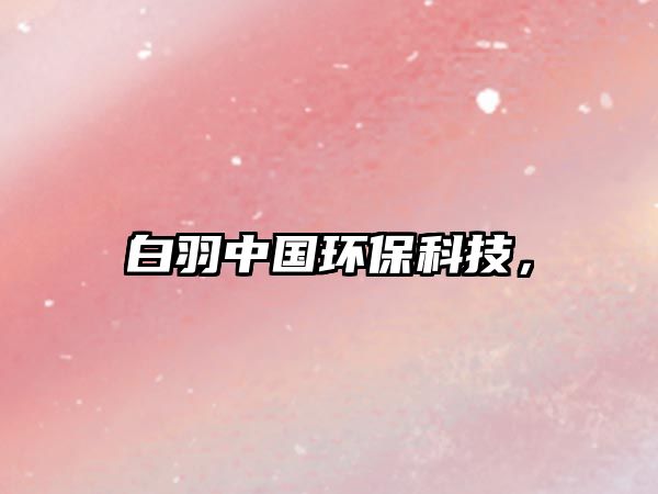 白羽中國環(huán)?？萍?，