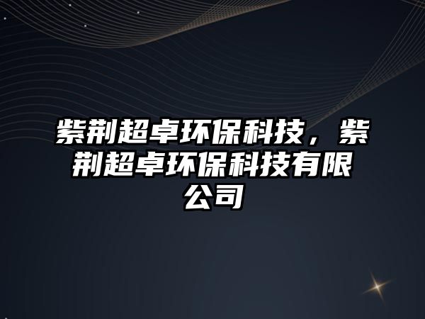 紫荊超卓環(huán)保科技，紫荊超卓環(huán)?？萍加邢薰? class=