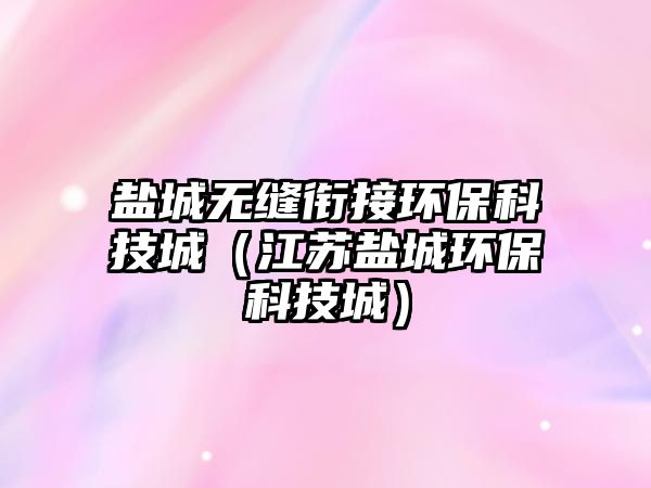 鹽城無縫銜接環(huán)?？萍汲牵ńK鹽城環(huán)保科技城）