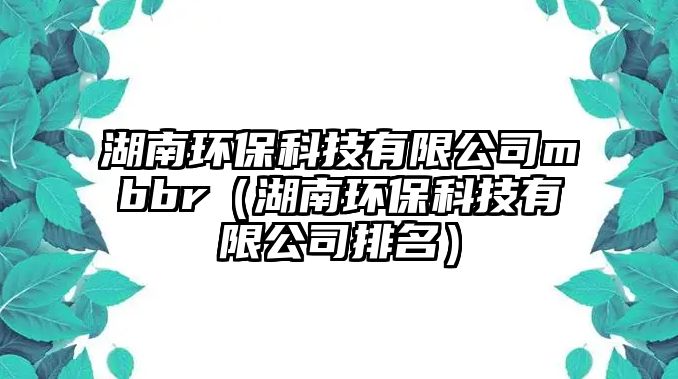 湖南環(huán)?？萍加邢薰緈bbr（湖南環(huán)?？萍加邢薰九琶?/> 
									</a>
									<h4 class=