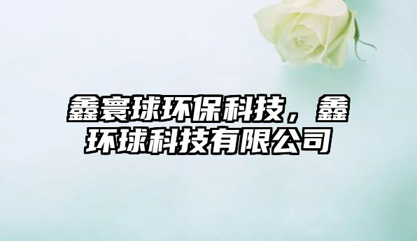 鑫寰球環(huán)?？萍迹苇h(huán)球科技有限公司