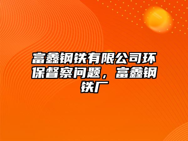 富鑫鋼鐵有限公司環(huán)保督察問題，富鑫鋼鐵廠