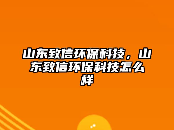 山東致信環(huán)?？萍迹綎|致信環(huán)?？萍荚趺礃? class=