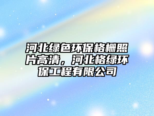 河北綠色環(huán)保格柵照片高清，河北格綠環(huán)保工程有限公司