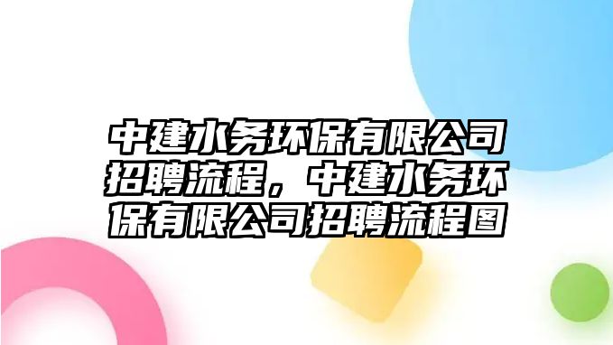 中建水務(wù)環(huán)保有限公司招聘流程，中建水務(wù)環(huán)保有限公司招聘流程圖