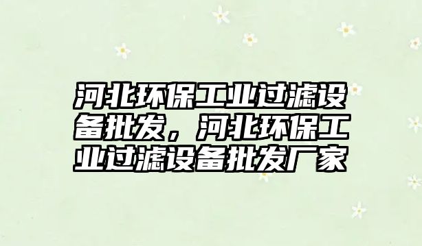 河北環(huán)保工業(yè)過濾設備批發(fā)，河北環(huán)保工業(yè)過濾設備批發(fā)廠家
