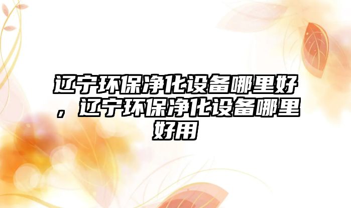 遼寧環(huán)保凈化設(shè)備哪里好，遼寧環(huán)保凈化設(shè)備哪里好用