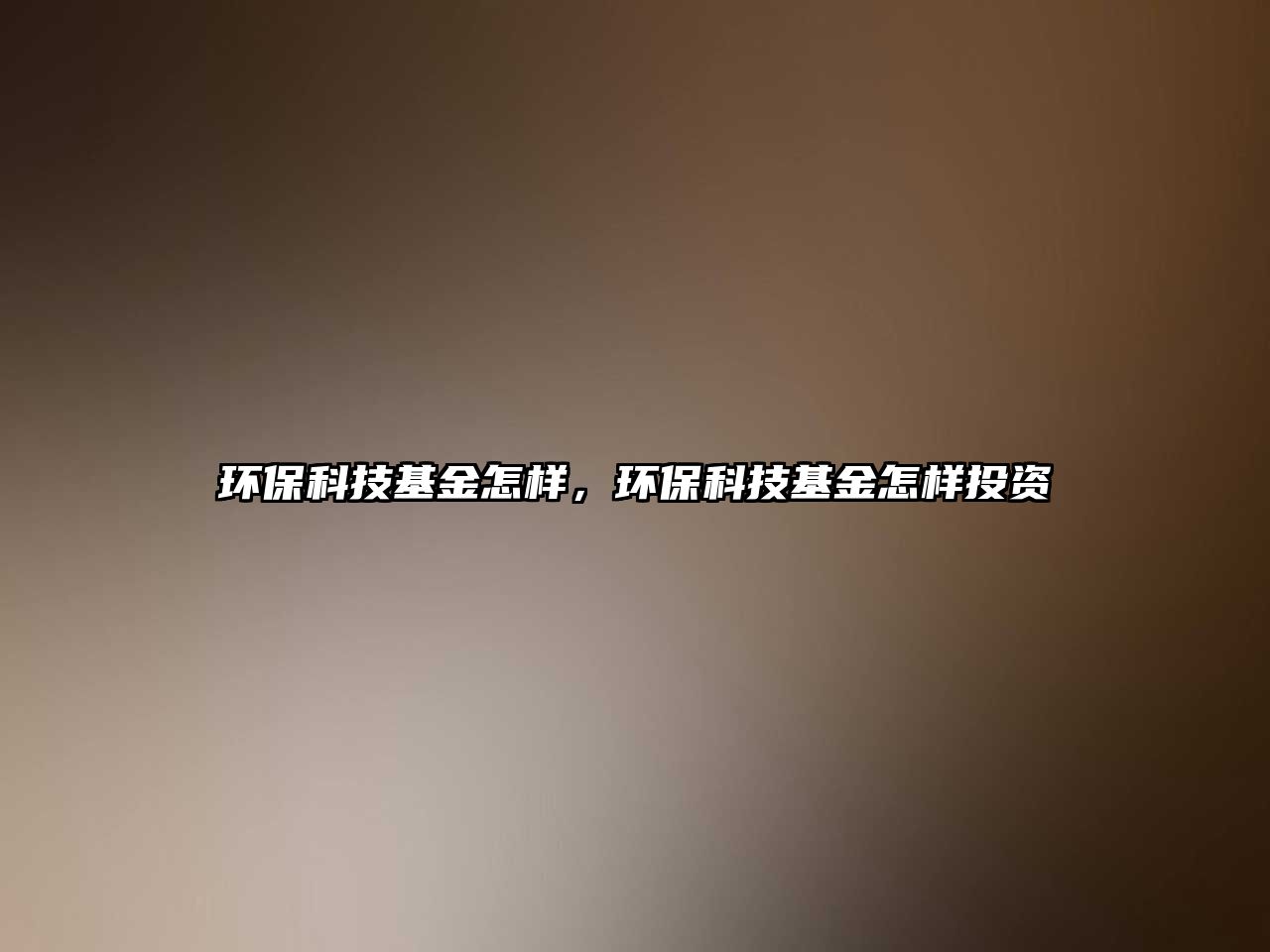 環(huán)?？萍蓟鹪鯓?，環(huán)?？萍蓟鹪鯓油顿Y