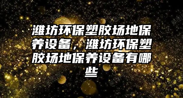 濰坊環(huán)保塑膠場地保養(yǎng)設備，濰坊環(huán)保塑膠場地保養(yǎng)設備有哪些