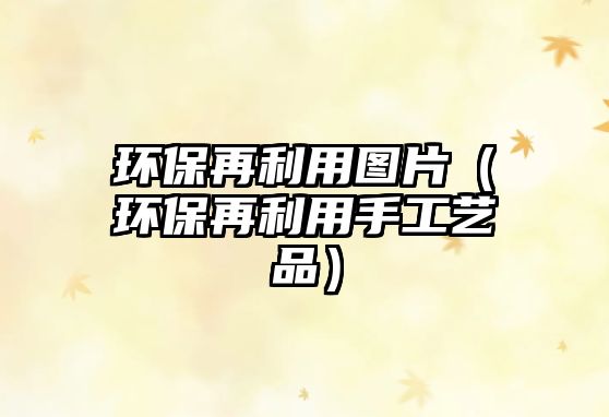 環(huán)保再利用圖片（環(huán)保再利用手工藝品）