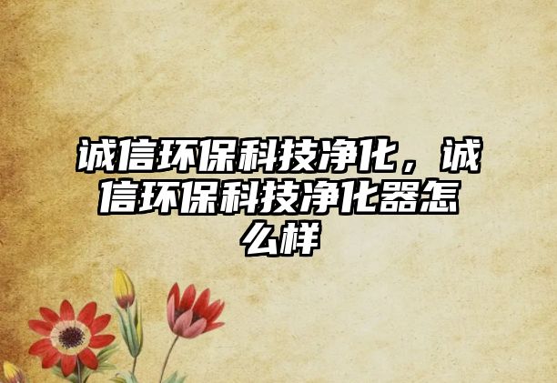 誠信環(huán)?？萍純艋\信環(huán)?？萍純艋髟趺礃? class=