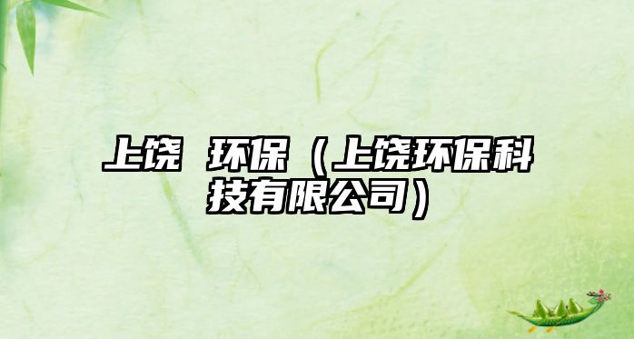 上饒 環(huán)保（上饒環(huán)?？萍加邢薰荆? class=
