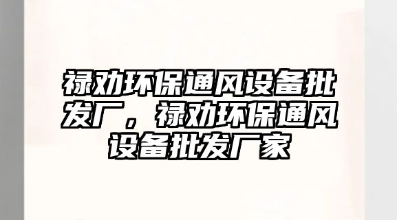 祿勸環(huán)保通風設備批發(fā)廠，祿勸環(huán)保通風設備批發(fā)廠家