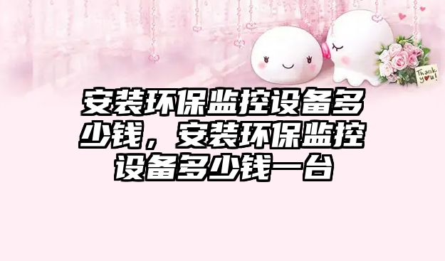 安裝環(huán)保監(jiān)控設(shè)備多少錢，安裝環(huán)保監(jiān)控設(shè)備多少錢一臺(tái)