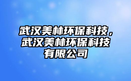 武漢美林環(huán)?？萍?，武漢美林環(huán)?？萍加邢薰?/> 
									</a>
									<h4 class=
