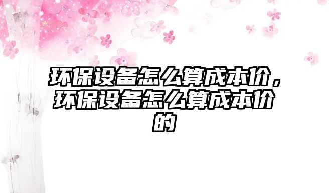 環(huán)保設(shè)備怎么算成本價，環(huán)保設(shè)備怎么算成本價的