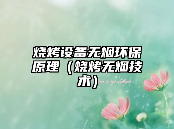 燒烤設備無煙環(huán)保原理（燒烤無煙技術(shù)）