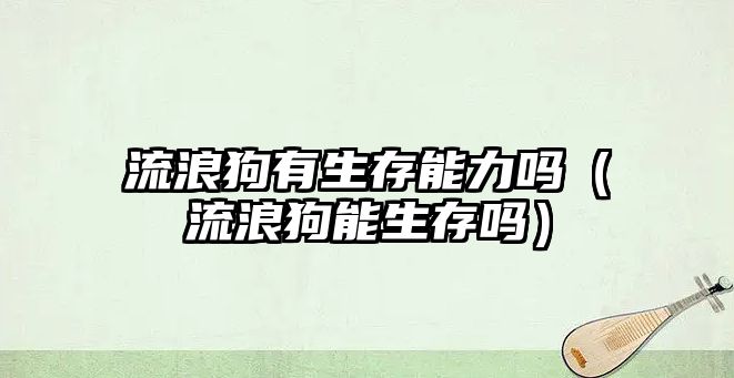 流浪狗有生存能力嗎（流浪狗能生存嗎）
