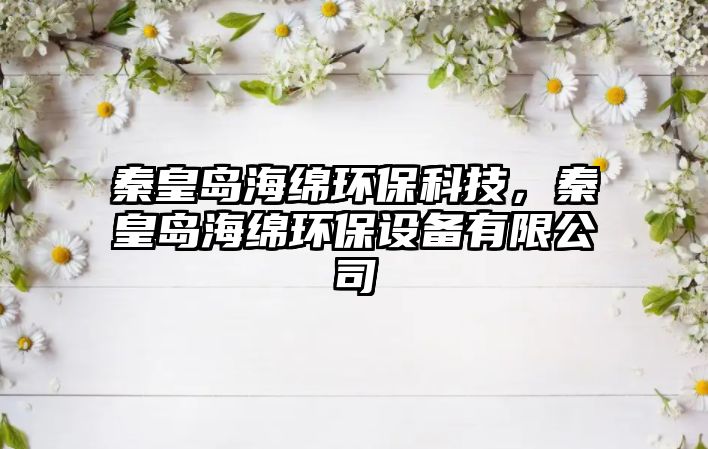 秦皇島海綿環(huán)保科技，秦皇島海綿環(huán)保設(shè)備有限公司