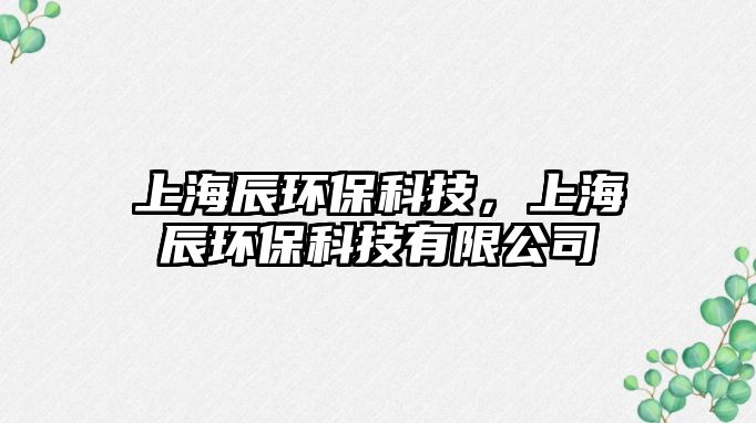 上海辰環(huán)保科技，上海辰環(huán)?？萍加邢薰?/> 
									</a>
									<h4 class=
