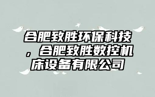 合肥致勝環(huán)保科技，合肥致勝數(shù)控機(jī)床設(shè)備有限公司