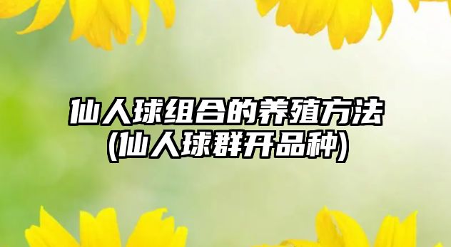 仙人球組合的養(yǎng)殖方法(仙人球群開(kāi)品種)