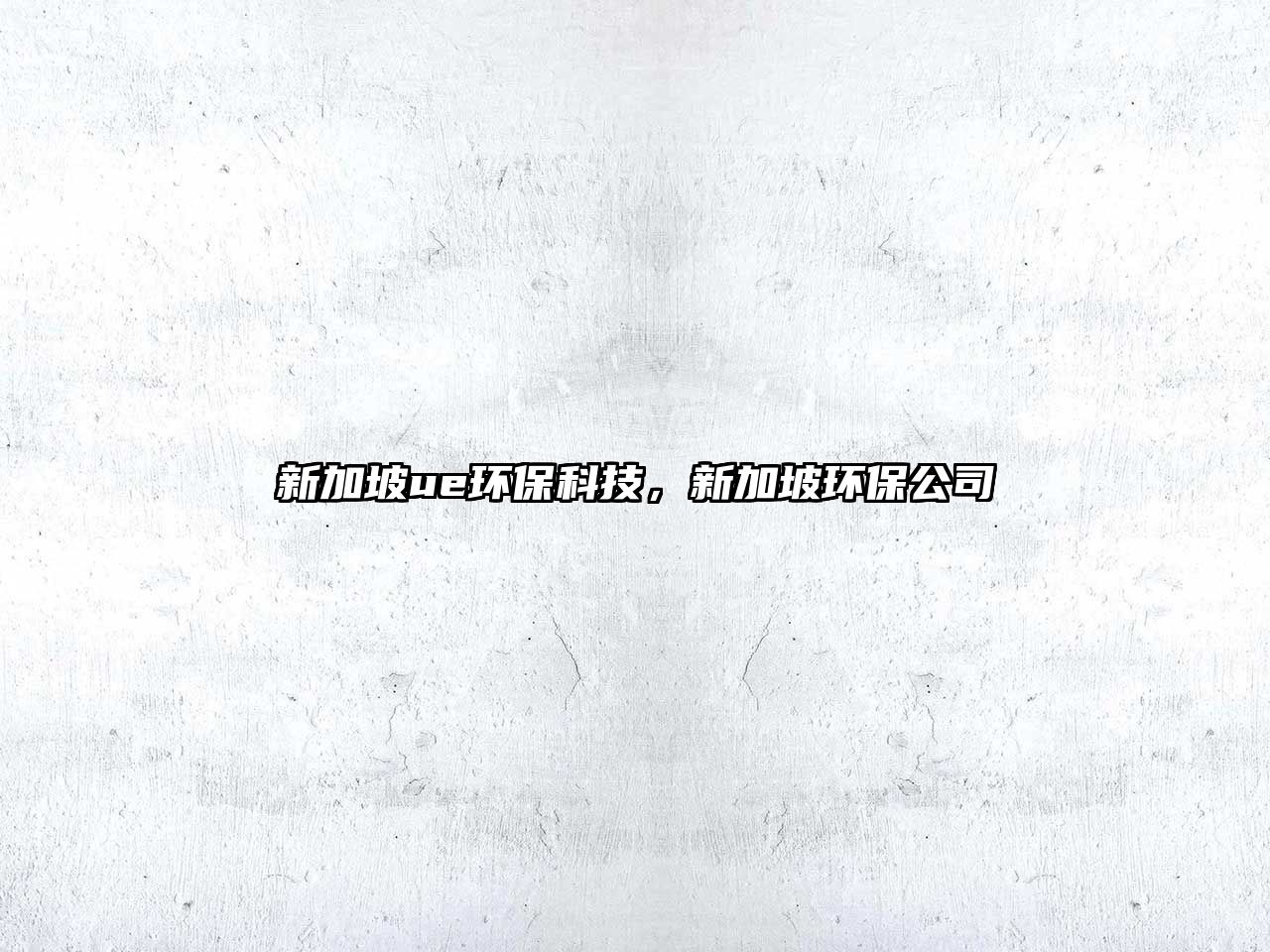 新加坡ue環(huán)?？萍?，新加坡環(huán)保公司