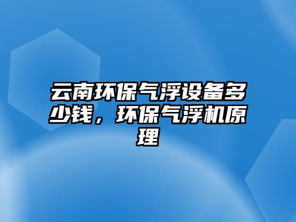 云南環(huán)保氣浮設(shè)備多少錢，環(huán)保氣浮機(jī)原理