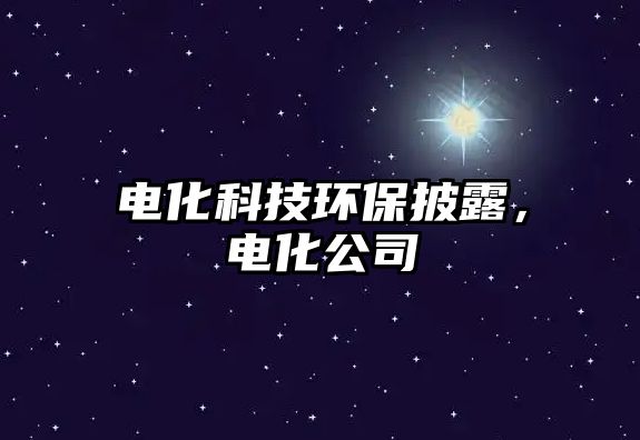 電化科技環(huán)保披露，電化公司