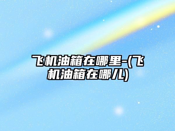 飛機(jī)油箱在哪里-(飛機(jī)油箱在哪兒)