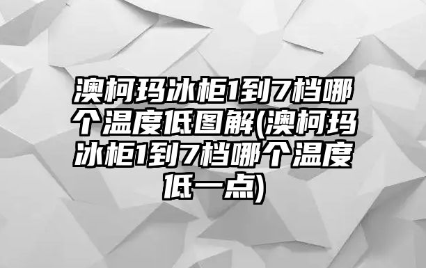 澳柯瑪冰柜1到7檔哪個溫度低圖解(澳柯瑪冰柜1到7檔哪個溫度低一點)