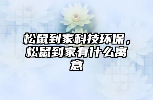 松鼠到家科技環(huán)保，松鼠到家有什么寓意