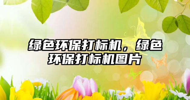 綠色環(huán)保打標(biāo)機(jī)，綠色環(huán)保打標(biāo)機(jī)圖片