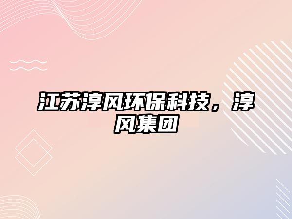 江蘇淳風(fēng)環(huán)?？萍?，淳風(fēng)集團(tuán)