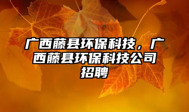 廣西藤縣環(huán)?？萍?，廣西藤縣環(huán)?？萍脊菊衅?/> 
									</a>
									<h4 class=