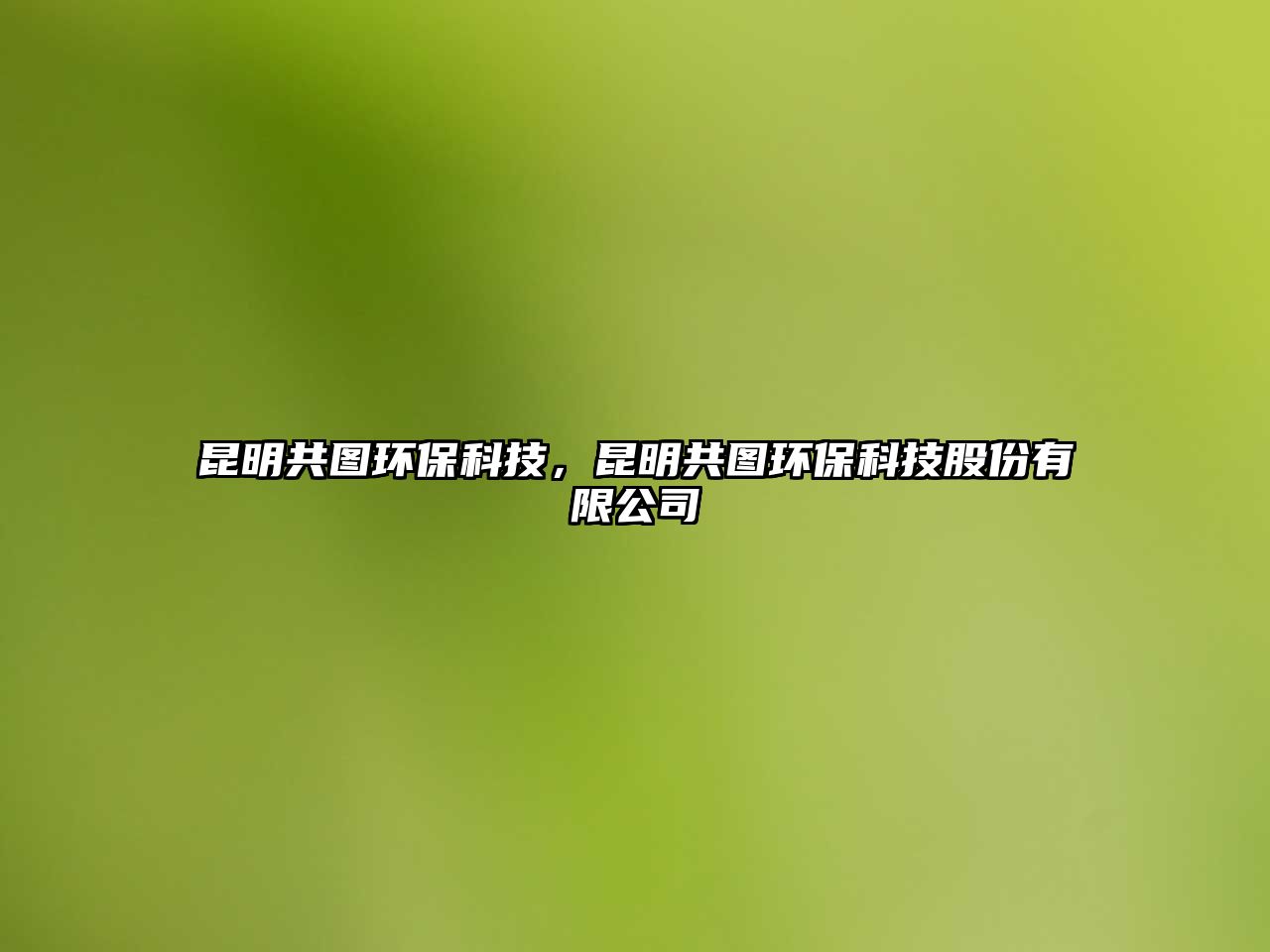 昆明共圖環(huán)保科技，昆明共圖環(huán)?？萍脊煞萦邢薰? class=