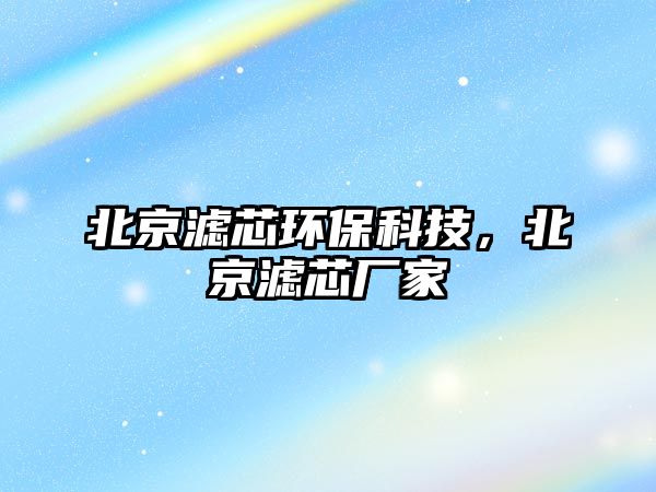 北京濾芯環(huán)?？萍?，北京濾芯廠家