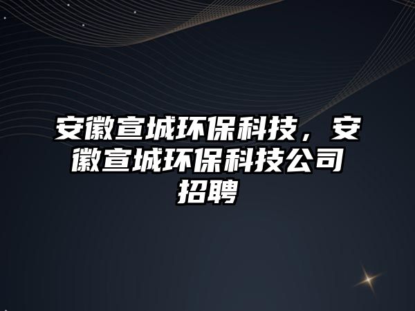 安徽宣城環(huán)?？萍迹不招黔h(huán)?？萍脊菊衅?/> 
									</a>
									<h4 class=
