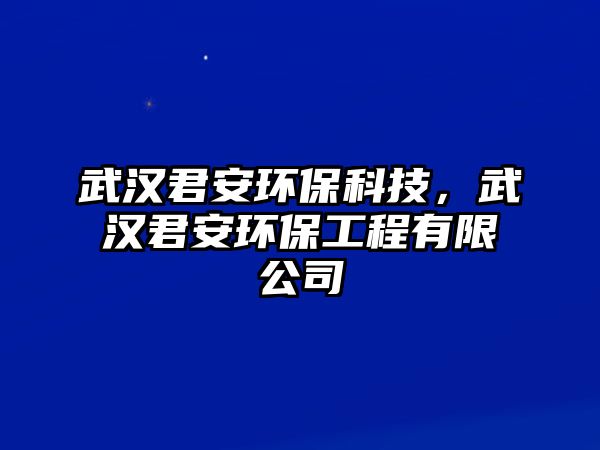 武漢君安環(huán)?？萍?，武漢君安環(huán)保工程有限公司