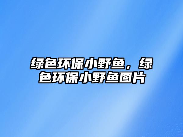 綠色環(huán)保小野魚，綠色環(huán)保小野魚圖片