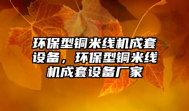 環(huán)保型銅米線機成套設(shè)備，環(huán)保型銅米線機成套設(shè)備廠家