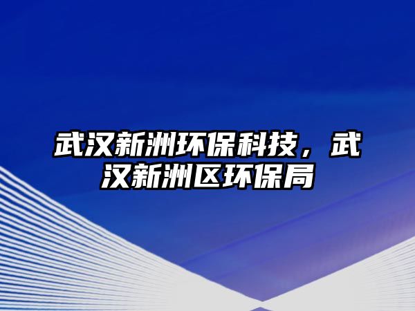 武漢新洲環(huán)?？萍迹錆h新洲區(qū)環(huán)保局