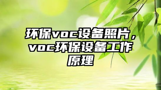 環(huán)保voc設(shè)備照片，voc環(huán)保設(shè)備工作原理