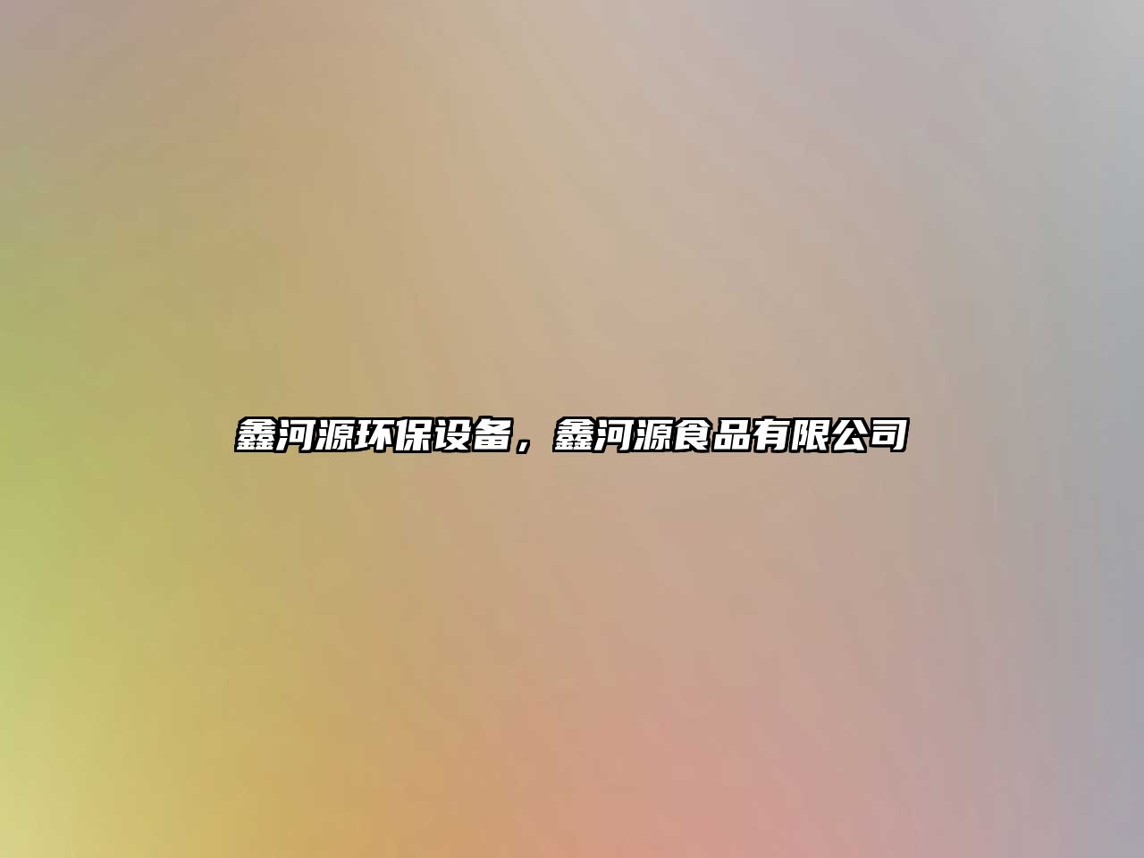 鑫河源環(huán)保設備，鑫河源食品有限公司